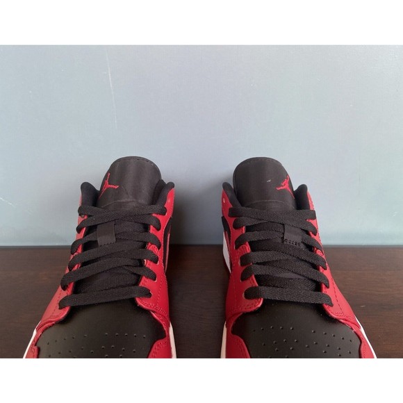 Nike Air Jordan 1 Low "Reverse Bred" Black/Red Men's Size 8 (9.5W) 553558-606 - Picture 7 of 10